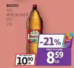 Auchan Bucegi XXL Bere Blondă PET 2.5L Ofertă