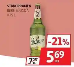 Auchan STAROPRAMEN Bere blondă Ofertă