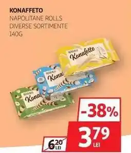 Auchan Konaffeto Napolitane Rolls Ofertă
