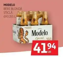 Auchan Modelo Bere Blondă Sticlă 6x0.355L Ofertă
