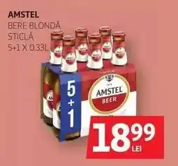 Auchan Amstel Bere Blondă Sticlă Ofertă