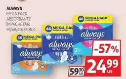Auchan Always Mega Pack Ofertă