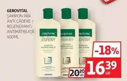 Auchan GEROVITAL Șampon Păr Anti Cădere / Regenerant / Antimătreață 400ml Ofertă