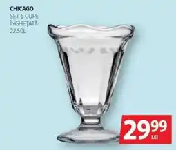 Auchan CHICAGO Set 6 Cupe Înghețată Ofertă