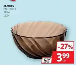 Auchan BEAU RIV Bol Sticlă Ofertă