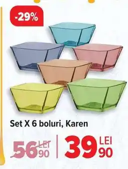 Carrefour Set X 6 boluri, Karen Ofertă
