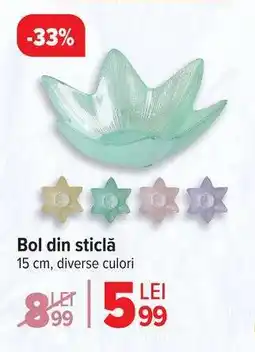 Carrefour Bol din sticlă Ofertă