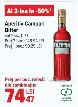 Carrefour Aperitiv Campari bitter Ofertă