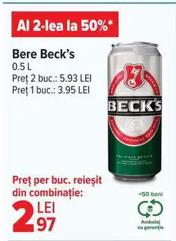 Carrefour Bere Beck's Ofertă