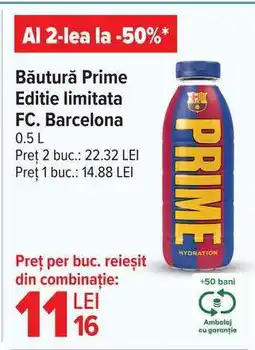 Carrefour Băutură Prime Editie limitata FC. Barcelona Ofertă