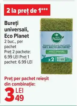 Carrefour Bureți universali, Eco Planet Ofertă