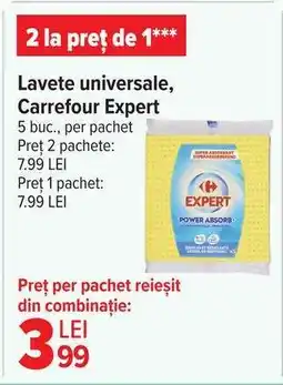 Carrefour Lavete universale, Carrefour Expert Ofertă