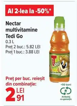Carrefour Nectar multivitamine Tedi Go Ofertă