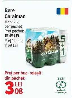 Carrefour Bere Caraiman Ofertă
