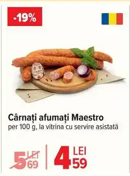 Carrefour Cârnați afumați Maestro Ofertă