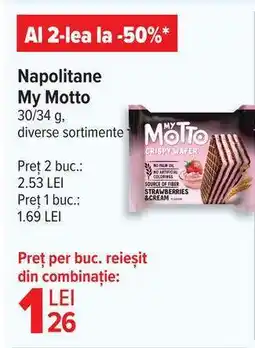 Carrefour Napolitane My Motto Ofertă