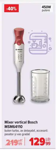 Carrefour Mixer vertical Bosch MSM64110 Ofertă
