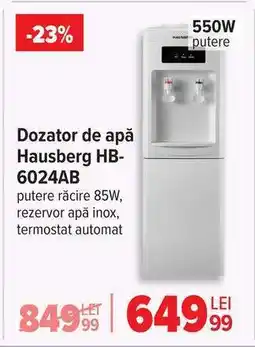Carrefour Dozator de apă Hausberg HB-6024AB Ofertă