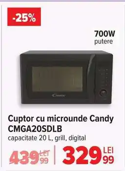 Carrefour Cuptor cu microunde Candy CMGA20SDLB Ofertă