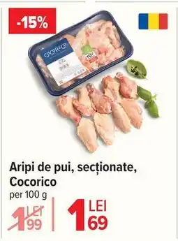 Carrefour Aripi de pui, secționate, Cocorico Ofertă