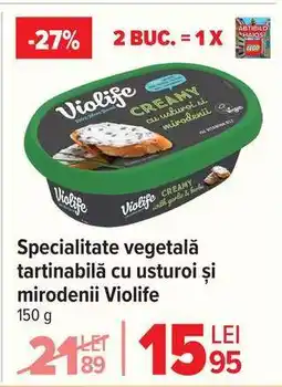 Carrefour Specialitate vegetală tartinabilă cu usturoi și mirodenii Violife Ofertă