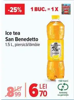 Carrefour Ice tea San Benedetto Ofertă
