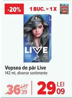 Carrefour Vopsea de păr Live Ofertă