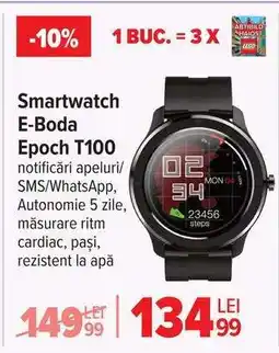 Carrefour Smartwatch E-Boda Epoch T100 Ofertă