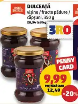 Penny Dulceață vișine / fructe pădure / căpșuni, 350 g Ofertă