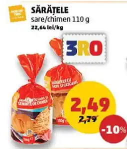 Penny Sărățele sare/chimen 110 g Ofertă