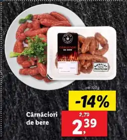Lidl Cârnațiori de bere Ofertă