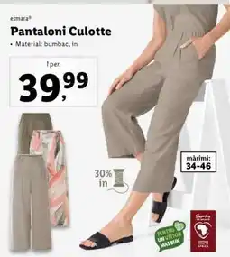 Lidl Pantaloni Culotte Ofertă