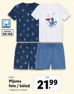 Lidl Pijama fete / băieți Ofertă