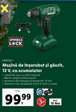 Lidl Mașină de înșurubat și găurit, 12 V, cu acumulator Ofertă