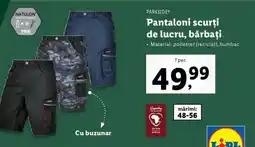 Lidl Pantaloni scurți de lucru, bărbați Ofertă