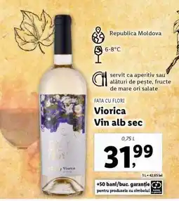 Lidl Viorica Vin alb sec Ofertă