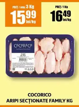 Auchan COCORICO Aripi secţionate family Ofertă