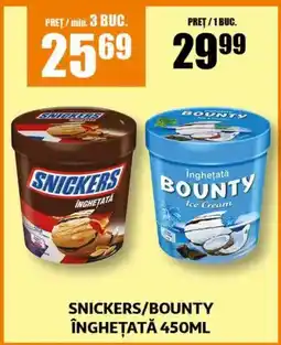 Auchan SNICKERS/BOUNTY Înghetata Ofertă