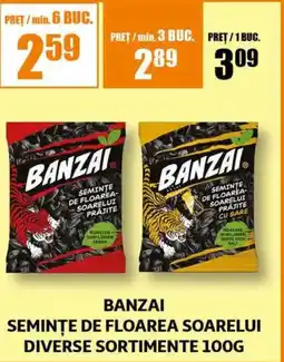 Auchan BANZAI Seminte de floarea- soarelui Ofertă