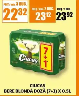 Auchan CIUCAŞ Bere blondă doză Ofertă