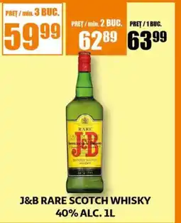 Auchan J&B rare scotch whisky 40% alc. Ofertă