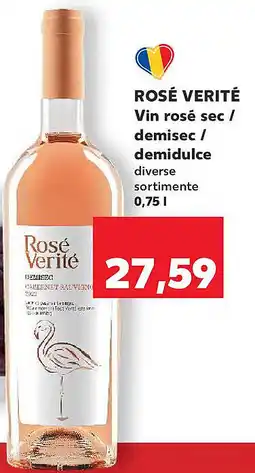 Kaufland ROSÉ VERITÉ Vin rosé sec / demisec / demidulce Ofertă