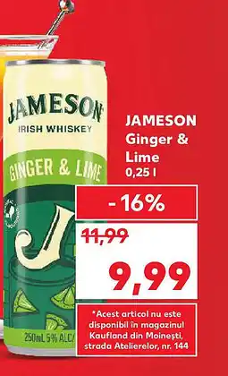 Kaufland JAMESON Ginger & Lime Ofertă