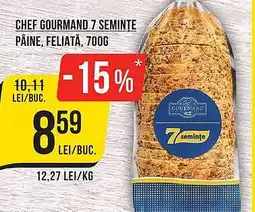Mega Image Chef Gourmand 7 seminţe pâine, feliată Ofertă