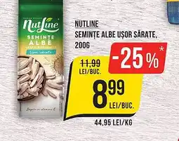 Mega Image NUTLINE Seminţe albe ușor sărate Ofertă