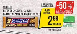 Mega Image SNICKERS Baton de ciocolată Ofertă