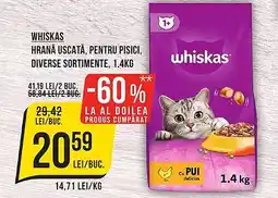 Mega Image WHISKAS Hrană uscată, pentru pisici Ofertă
