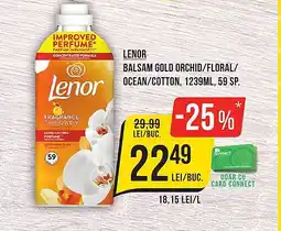 Mega Image LENOR Balsam gold orchid/floral/ ocean/cotton Ofertă