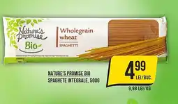 Mega Image NATURE'S PROMISE Bio Spaghete integrale Ofertă