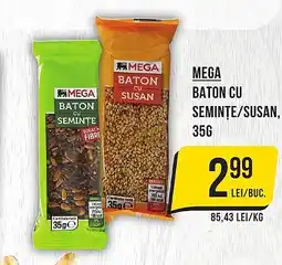 Mega Image MEGA Baton cu seminţe/susan Ofertă